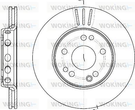 Woking D6318.10 - Тормозной диск autospares.lv