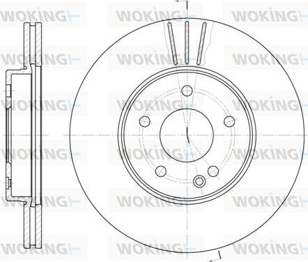 Woking D6313.10 - Тормозной диск autospares.lv