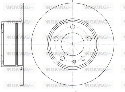 Woking D6312.00 - Тормозной диск autospares.lv