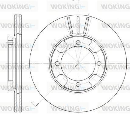 Woking D6389.10 - Тормозной диск autospares.lv