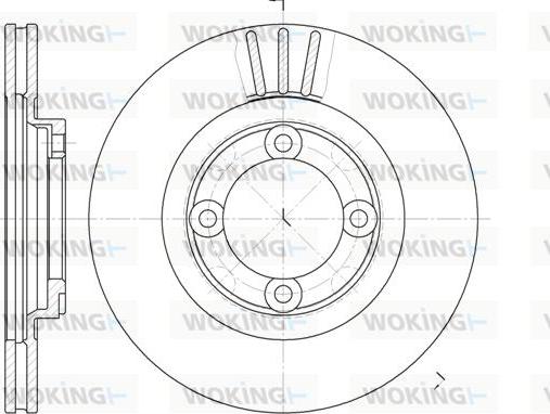 Woking D6385.10 - Тормозной диск autospares.lv