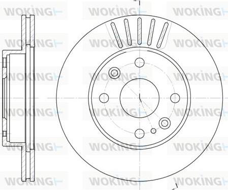 Woking D6386.10 - Тормозной диск autospares.lv