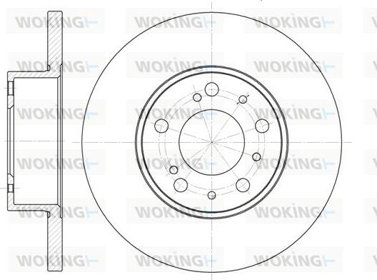 Woking D6334.00 - Тормозной диск autospares.lv