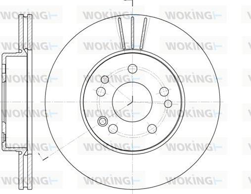 Woking D6338.10 - Тормозной диск autospares.lv