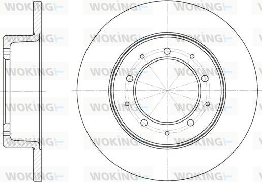 Woking D6333.00 - Тормозной диск autospares.lv