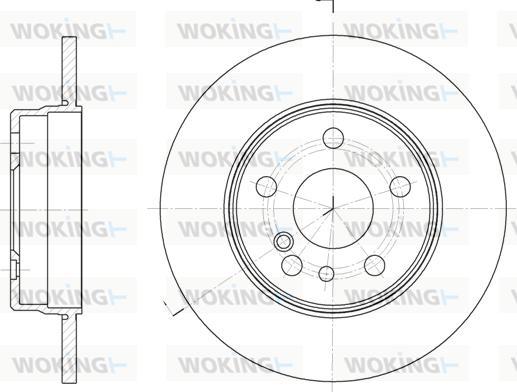 Woking D6332.00 - Тормозной диск autospares.lv