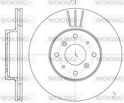 Woking D6322.10 - Тормозной диск autospares.lv