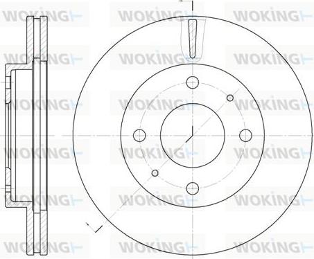 Woking D6376.10 - Тормозной диск autospares.lv