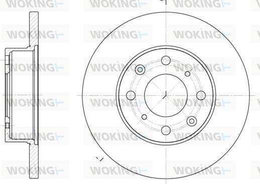 Woking D6370.00 - Тормозной диск autospares.lv