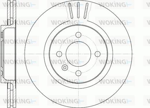 Woking D6294.10 - Тормозной диск autospares.lv