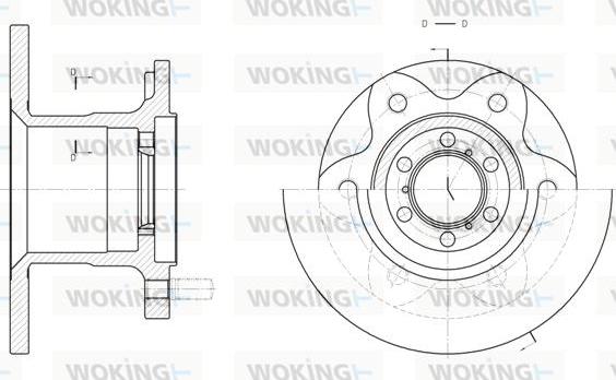 Woking D6290.00 - Тормозной диск autospares.lv