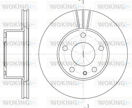 Woking D6298.10 - Тормозной диск autospares.lv