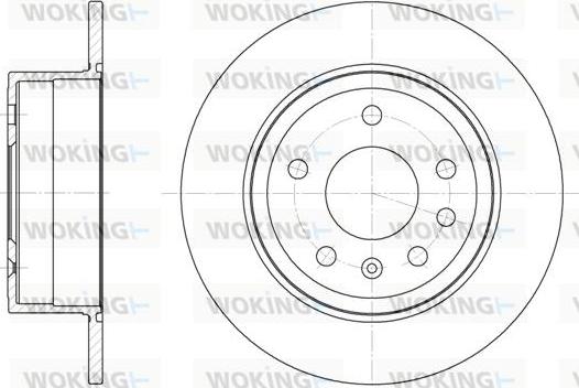 Woking D6249.00 - Тормозной диск autospares.lv