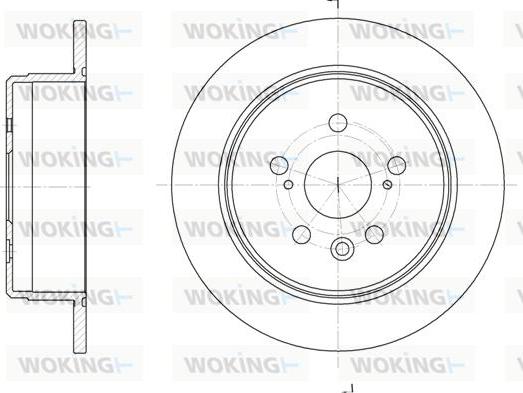 Woking D6245.00 - Тормозной диск autospares.lv