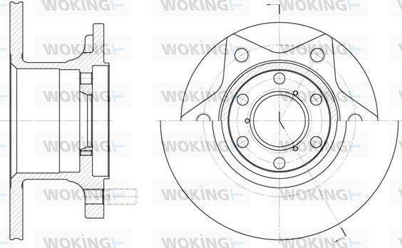 Woking D6242.00 - Тормозной диск autospares.lv