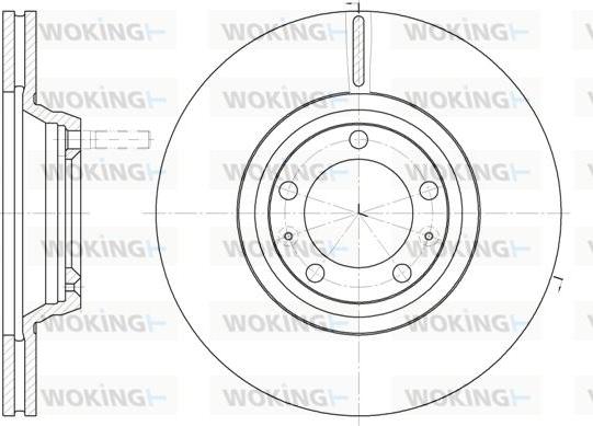 Woking D6247.10 - Тормозной диск autospares.lv