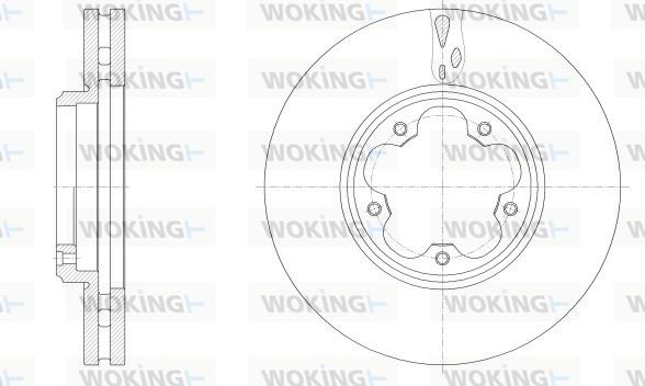 Woking D62547.10 - Тормозной диск autospares.lv