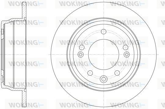 Woking D62517.00 - Тормозной диск autospares.lv