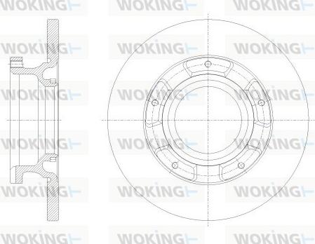 Woking D62534.00 - Тормозной диск autospares.lv