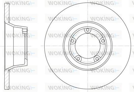 Woking D6253.00 - Тормозной диск autospares.lv