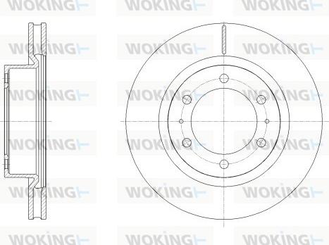 Woking D62527.10 - Тормозной диск autospares.lv