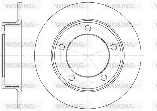 Woking D6257.00 - Тормозной диск autospares.lv