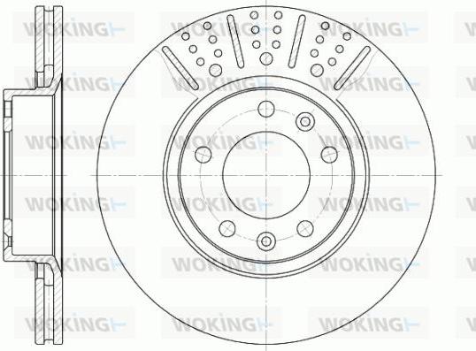 Woking D6265.10 - Тормозной диск autospares.lv