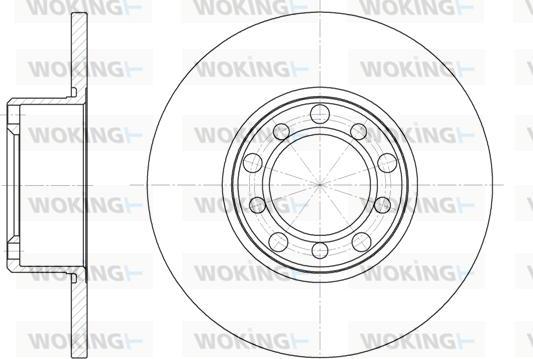 Woking D6263.00 - Тормозной диск autospares.lv