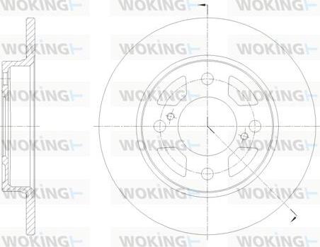 Woking D62099.00 - Тормозной диск autospares.lv