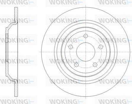 Woking D62095.00 - Тормозной диск autospares.lv