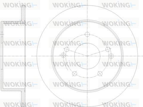 Woking D62097.00 - Тормозной диск autospares.lv