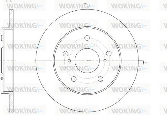 Woking D62040.00 - Тормозной диск autospares.lv