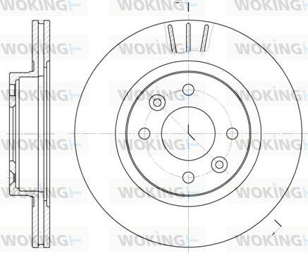 Woking D6204.10 - Тормозной диск autospares.lv