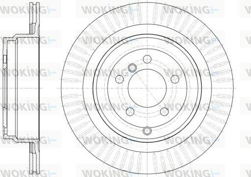 Woking D62064.10 - Тормозной диск autospares.lv