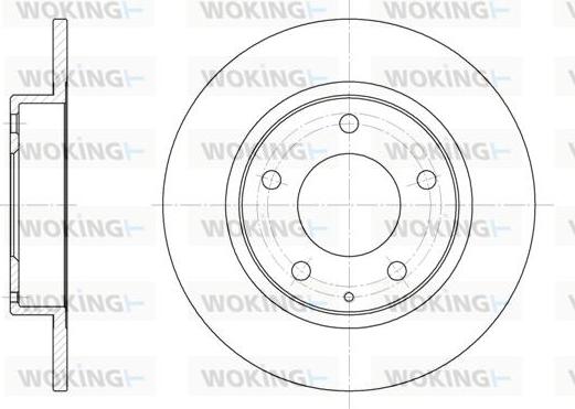 Woking D6206.00 - Тормозной диск autospares.lv