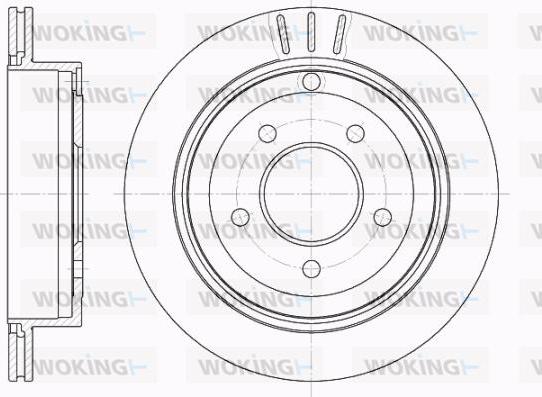 Woking D62006.10 - Тормозной диск autospares.lv