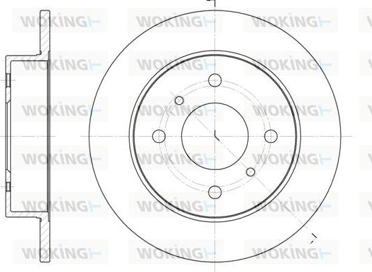 Woking D6200.00 - Тормозной диск autospares.lv