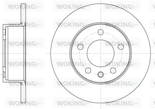 Woking D6201.00 - Тормозной диск autospares.lv