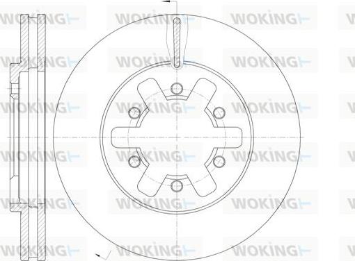 Woking D62089.10 - Тормозной диск autospares.lv