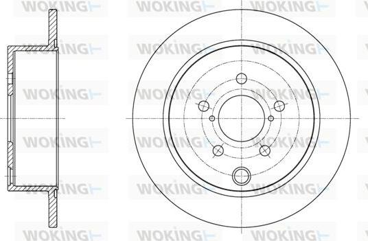 Woking D62034.00 - Тормозной диск autospares.lv