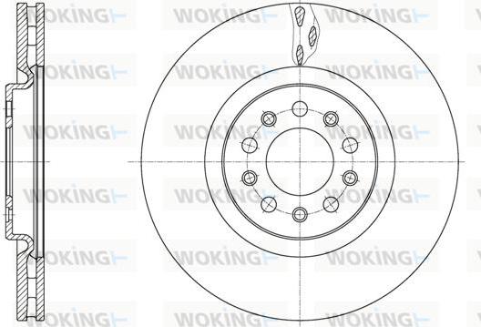 Woking D62035.10 - Тормозной диск autospares.lv