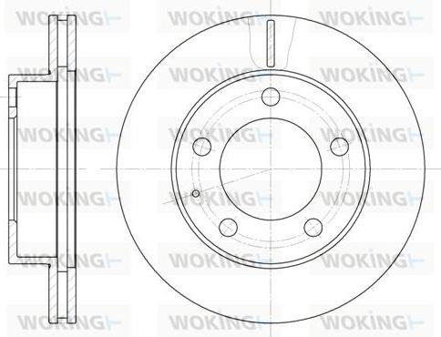 Woking D6203.10 - Тормозной диск autospares.lv