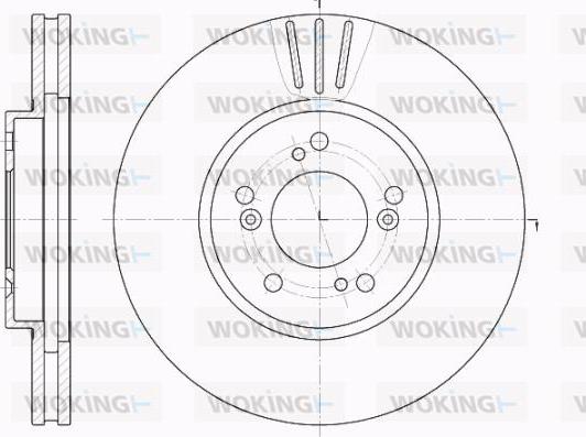 Woking D62031.10 - Тормозной диск autospares.lv