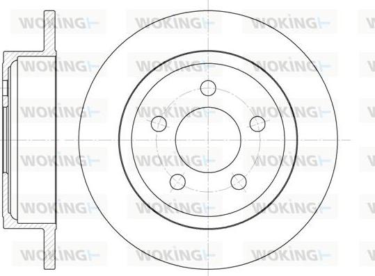 Woking D62029.00 - Тормозной диск autospares.lv