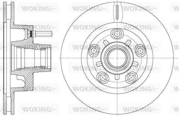 Woking D62020.10 - Тормозной диск autospares.lv