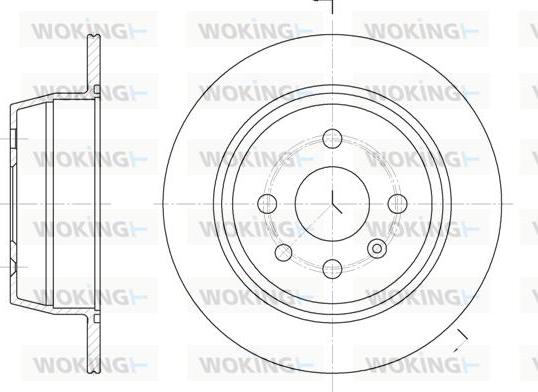 Woking D6207.00 - Тормозной диск autospares.lv