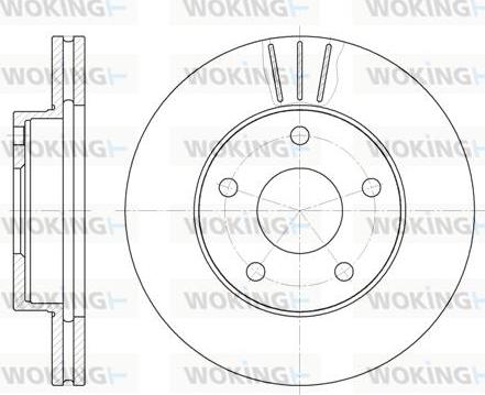 Woking D6214.10 - Тормозной диск autospares.lv