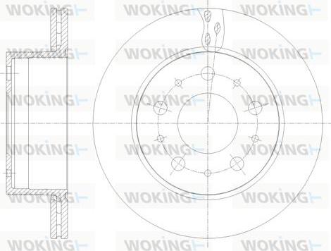 Woking D62109.10 - Тормозной диск autospares.lv