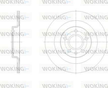 Woking D62105.00 - Тормозной диск autospares.lv