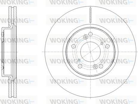 Woking D62108.10 - Тормозной диск autospares.lv